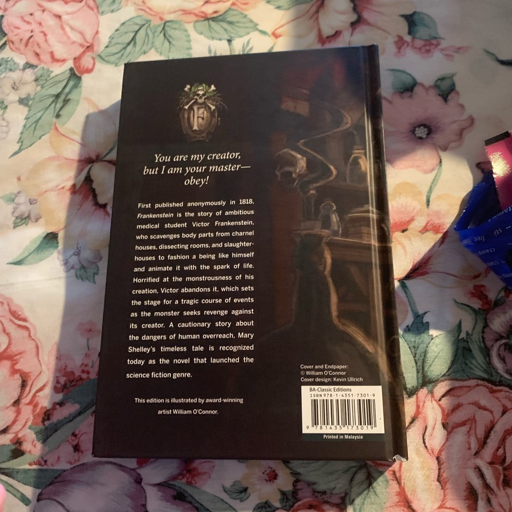 💄SOLD💄Frankenstein Illustrated Hardcover Book - Picture 3 of 4